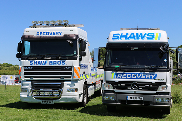 SHAW RECOVERY DX07 VAD DUNSTABLE TRUCK CONVOY TRUCK SHOW BILLINGTON 10.6.17